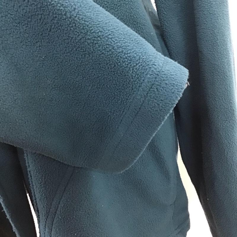 エルエルビーン L.L.Bean カーディガン 長袖 フリース L 無地 青 / ブルー / レディース USED 古着 中古 10124047