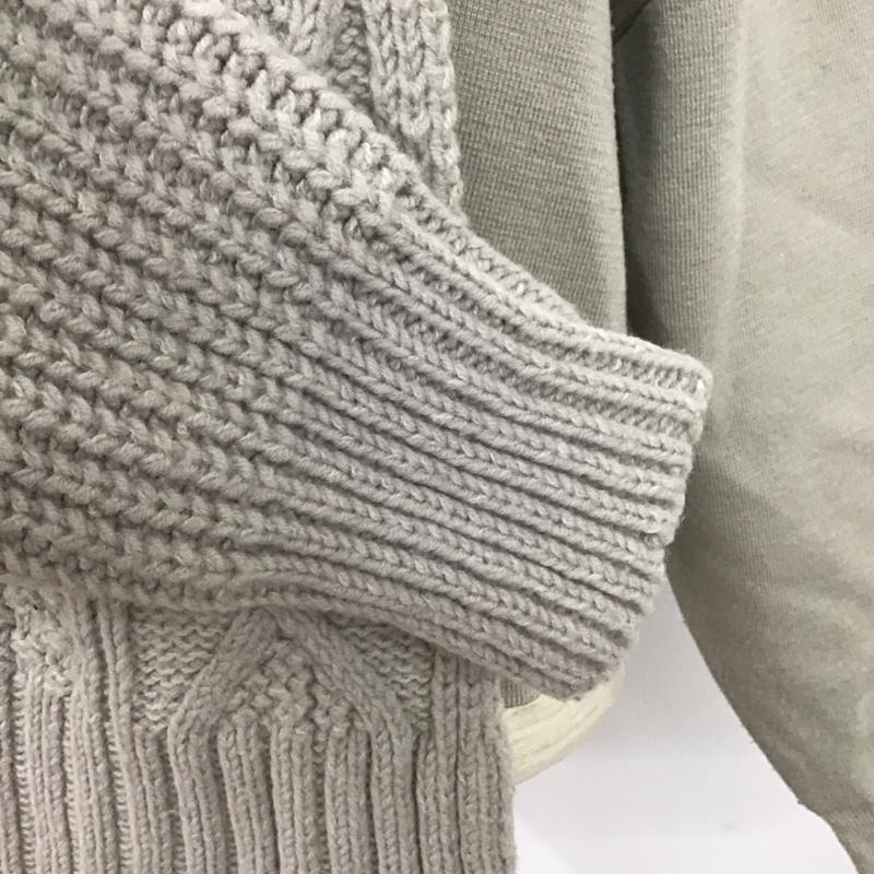 ジーナシス JEANASIS ニット、セーター 長袖 長袖ニットカットソー クルーネック セーター FREE 無地 灰 / グレー / レディース USED 古着 中古 10126099