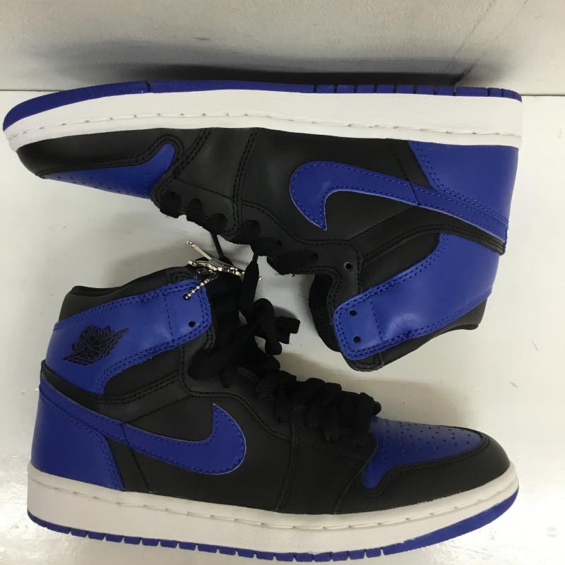 ナイキ NIKE スニーカー スニーカー 136066-041 Nike Air Jordan 1 Retro High Roya 2001年製 エアジョーダン1 レトロ ハイ ロイヤル 24.5cm ロゴ、文字 白 / ホワイト / X 青 / ブルー / X 黒 / ブラック / レディース USED 古着 中古 10116031