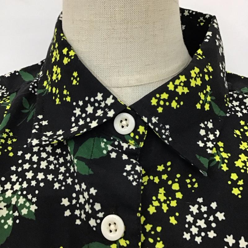 モンベル mont-bell シャツ、ブラウス 半袖 1114287 WIC ライト プリント ショートスリーブシャツ S 花柄 黒 / ブラック / レディース USED 古着 中古 10114918