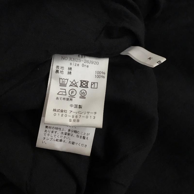 ケービーエフ KBF ワンピース ロングスカート KB25-26J920 ウエストベルト 2WAY カシュクールワンピース 無地 黒 / ブラック / レディース USED 古着 中古 10115889