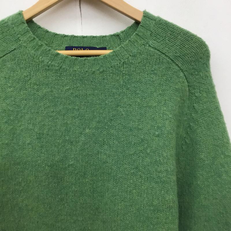ポロラルフローレン POLO RALPH LAUREN ニット、セーター 長袖 S 無地 緑 / グリーン / メンズ USED 古着 中古 10138469