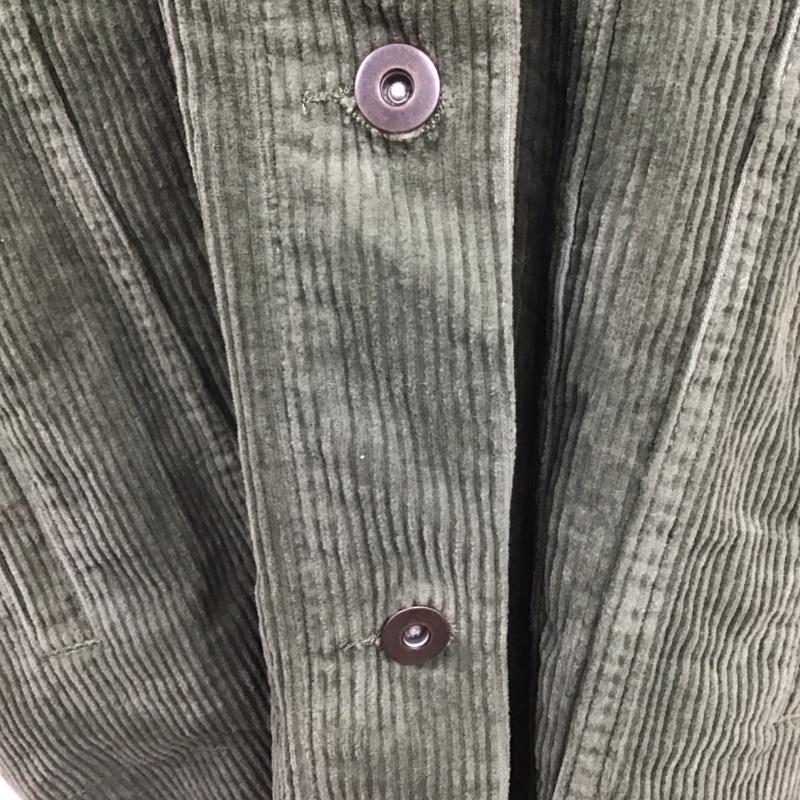 ザラ ZARA ジャケット、上着 ジャケット、ブレザー コーデュロイ シャツジャケット M 無地 カーキ / カーキ / レディース USED 古着 中古 10110283