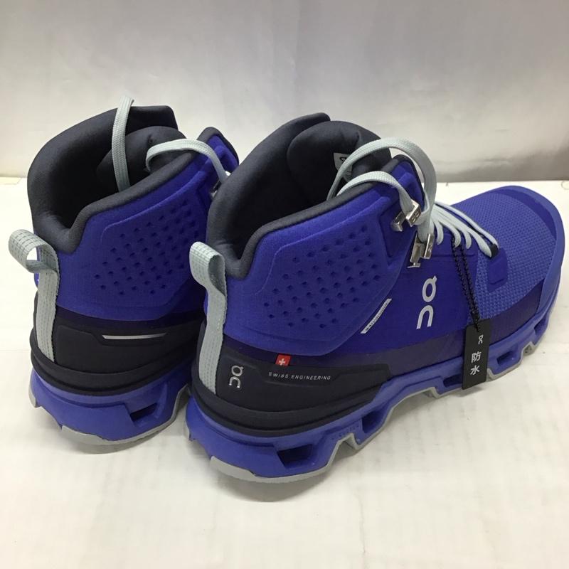 オン On アウトドアシューズ アウトドアシューズ 63 98611 Cloudrock 2 Waterproof 防水ハイキングブーツ スニーカー 26cm 箱有 26.0cm ロゴ、文字 青 / ブルー / メンズ USED 古着 中古 10113351