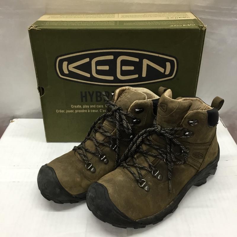 キーン KEEN アウトドアシューズ アウトドアシューズ 1227 BISN トレッキングシューズ 27cm 箱有 27.0cm ロゴ、文字 茶 / ブラウン / X 黒 / ブラック / メンズ USED 古着 中古 10119915