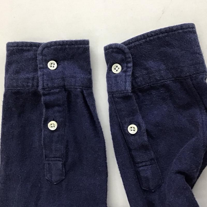 マリネロ MARINERO シャツ、ブラウス 長袖 長袖シャツ 無地シャツ カラーシャツ ボタンダウンシャツ プルオーバーシャツ 1 無地 紺 / ネイビー / メンズ USED 古着 中古 10131771