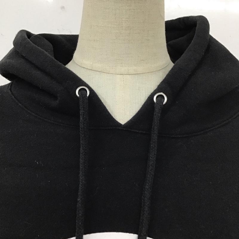 バンズ VANS パーカー 長袖 va18fw-mc06 PullOverHoodie 長袖パーカー スウェット L ロゴ、文字 黒 / ブラック / レディース USED 古着 中古 10111769