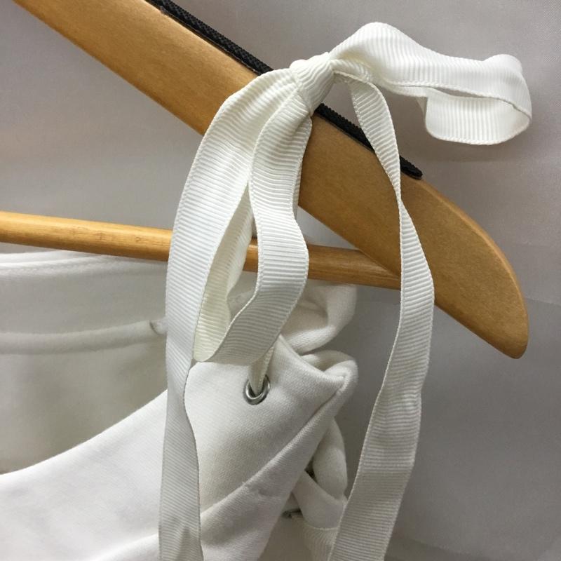 イング INGNI カットソー 半袖 151-180818-00 袖レースアップ リボン M 無地 白 / ホワイト / レディース USED 古着 中古 10118213