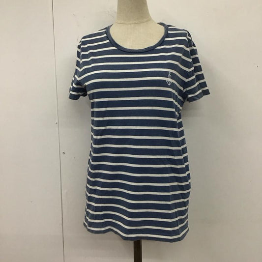 ポロラルフローレン POLO RALPH LAUREN Tシャツ 半袖 半袖カットソー プリントTシャツ クルーネックカットソー XS ボーダー柄 白 / ホワイト / X 青 / ブルー /  レディース USED 古着 中古 10112199