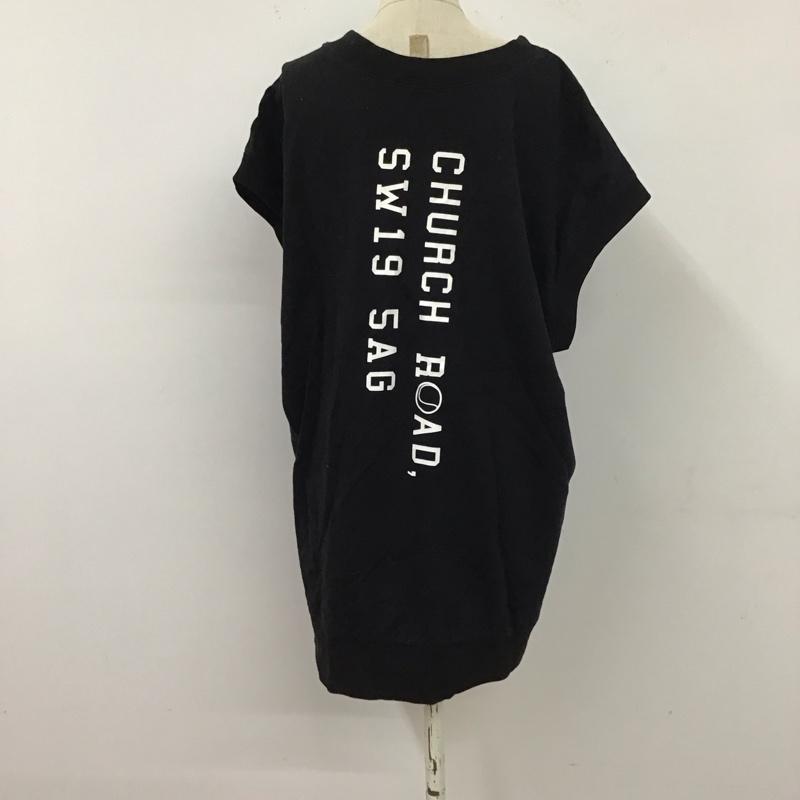 ジーナシス JEANASIS Tシャツ 半袖 JS063833YG Wilson フレンチスリーブ FREE ロゴ、文字 黒 / ブラック / レディース USED 古着 中古 10115892
