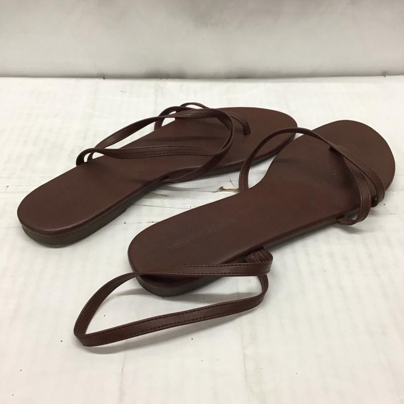 アーバンリサーチ URBAN RESEARCH サンダル サンダル ストラップ アシンメトリー 38 無地 茶 / ブラウン / レディース USED 古着 中古 10116253
