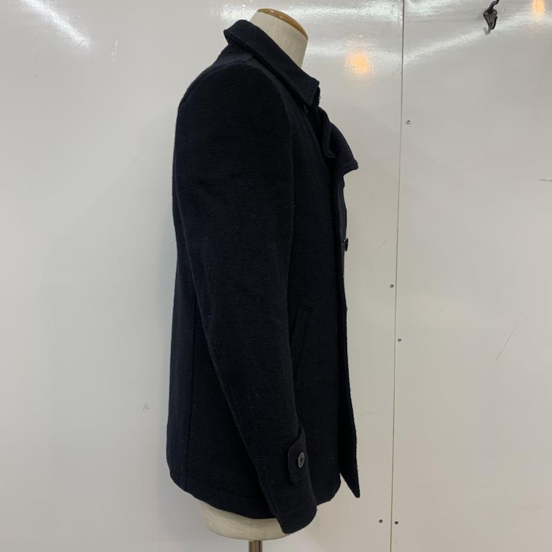 シップス SHIPS コート ピーコート S 無地 紺 / ネイビー / メンズ USED 古着 中古 10041283