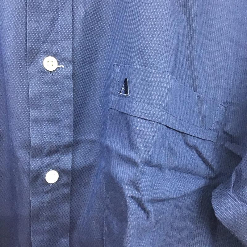 アクアスキュータム Aquascutum シャツ、ブラウス 長袖 長袖シャツ 無地シャツ カラーシャツ 無地 紺 / ネイビー / メンズ USED 古着 中古 10131170
