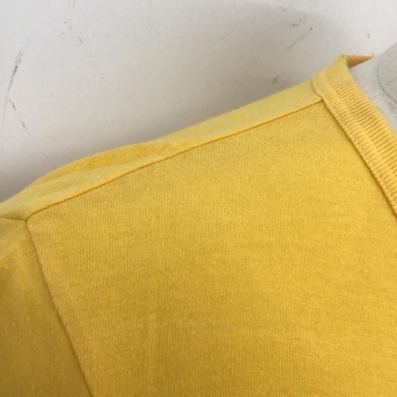 ロンハーマンヴィンテージ R.H. Vintage Tシャツ 半袖 半袖カットソー プリントTシャツ クルーネックカットソー S ロゴ、文字 黄 / イエロー /  メンズ USED 古着 中古 10113139