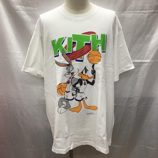 キス KITH Tシャツ 半袖 半袖カットソー プリントTシャツ クルーネックカットソー XL プリント 白 / ホワイト /  メンズ USED 古着 中古 10111008