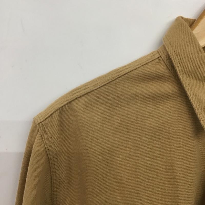 ジャーナルスタンダードホームステッド JOURNAL STANDARD J.S HOMESTEAD シャツ、ブラウス 長袖 長袖シャツ 無地シャツ カラーシャツ M 無地 ベージュ / ベージュ / メンズ USED 古着 中古 10139711