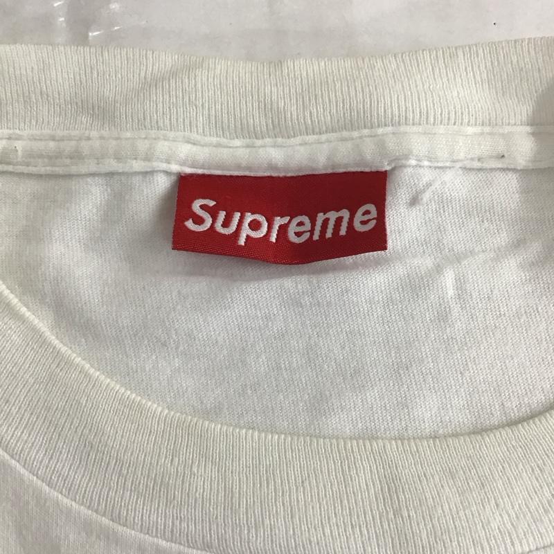 シュプリーム Supreme Tシャツ 半袖 初期 1997年 MarbleCamoBoxLogotee 半袖カットソー プリントTシャツ L ロゴ、文字 白 / ホワイト /  メンズ USED 古着 中古 10111486