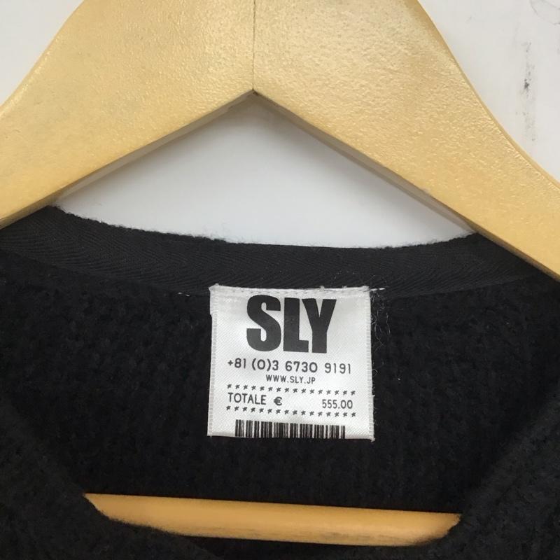 スライ SLY カーディガン 長袖 1 無地 黒 / ブラック / レディース USED 古着 中古 10136531