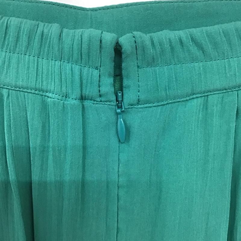 ニコアンド niko and... スカート ロングスカート L 無地 緑 / グリーン / レディース USED 古着 中古 10139364