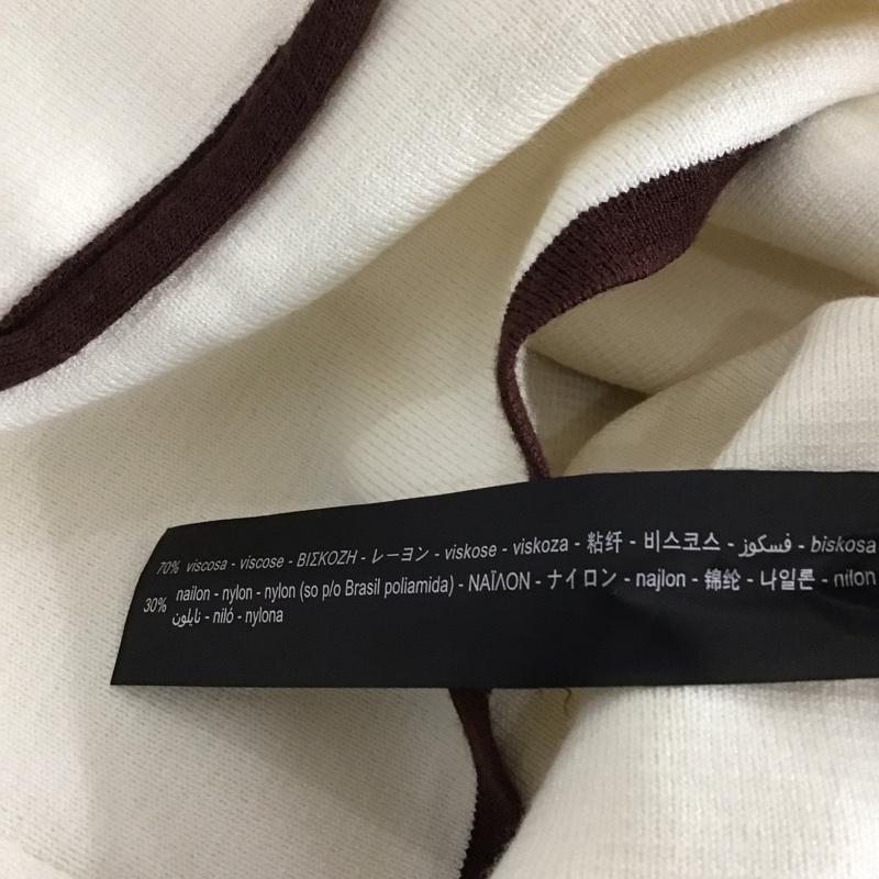ザラ ZARA ニット、セーター 半袖 S 無地 白 / ホワイト / レディース USED 古着 中古 10139379