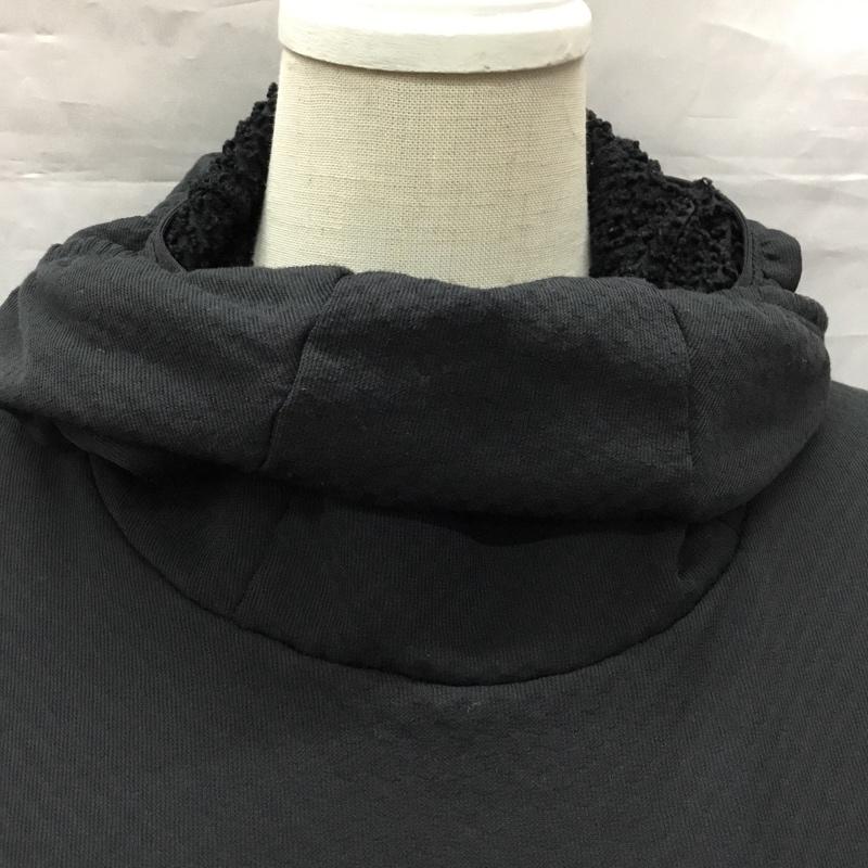 ザノースフェイス THE NORTH FACE カットソー 長袖 NL72101 カールサイドグリッドフーディ 長袖カットソー タートルネック S ロゴ、文字 黒 / ブラック / レディース USED 古着 中古 10115201