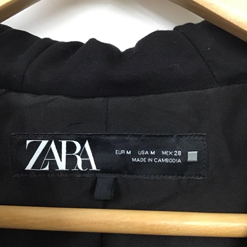 ザラ ZARA ジャケット、上着 ジャケット、ブレザー 4387 368 812 COMBINED HERRINGBONE BLAZER M 黒 / ブラック / X 白 / ホワイト / レディース USED 古着 中古 10131332