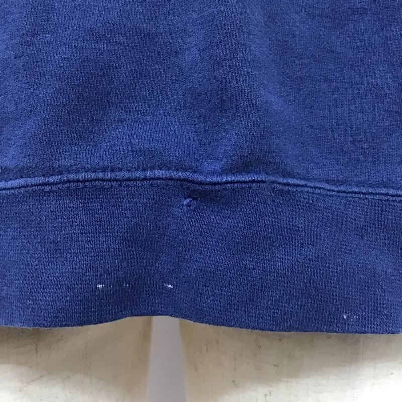 ヘインズ HANES トレーナー 長袖 長袖トレーナー スウェット クルーネック リブスウェットカットソー XL プリント 紺 / ネイビー / メンズ USED 古着 中古 10115723