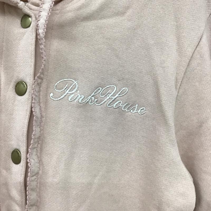 ピンクハウス PINK HOUSE パーカー 長袖 A2123UCD221 アニバーサリーケーキプリントゼッケン付きパーカー L ロゴ、文字 桃 / ピンク / レディース USED 古着 中古 10138621