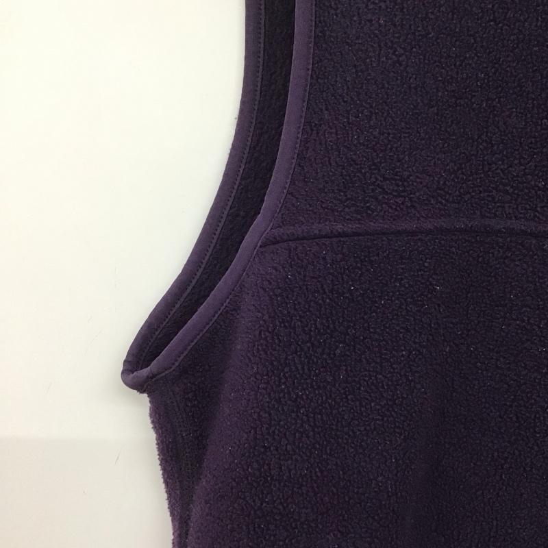 パタゴニア patagonia ベスト ベスト ジップアップベスト フリースベスト ノースリーブ スタンドカラー XL ロゴ、文字 紫 / パープル / メンズ USED 古着 中古 10137848