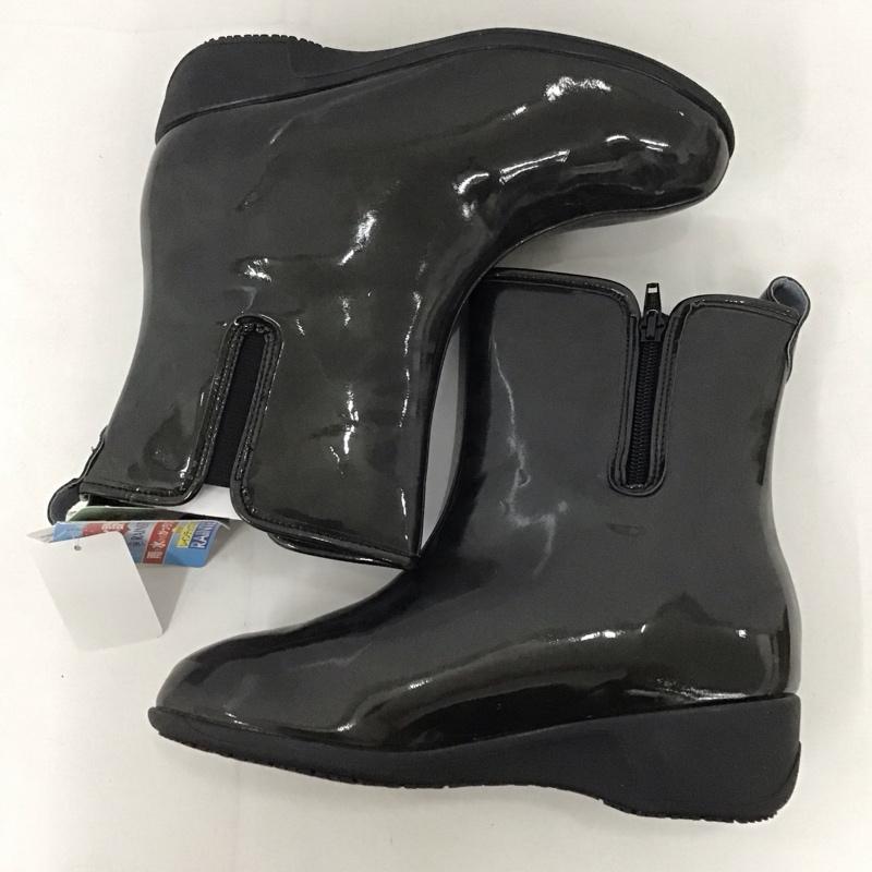 古着 USED 長靴、レインシューズ 長靴、レインシューズ RS4954-BK パンジー 23.5cm 箱有 ショート サイドファスナー 23.5cm 黒 / ブラック / レディース USED 古着 中古 10135275