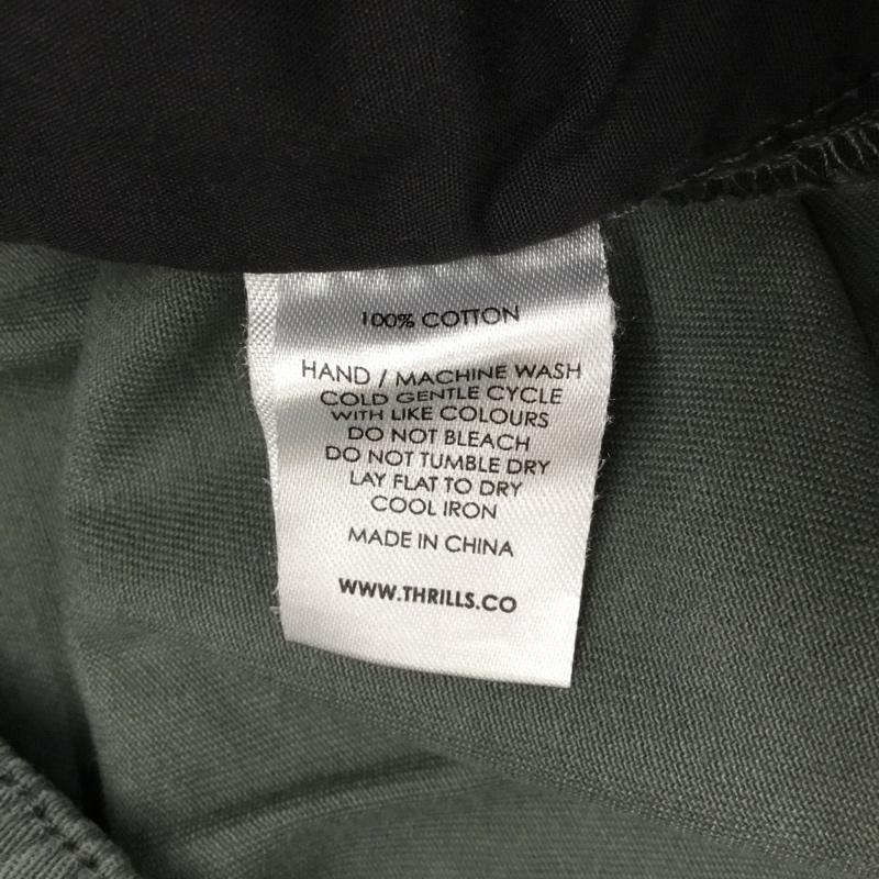 スリルズ THRILLS パンツ ワークパンツ、ペインターパンツ ワークパンツ ワイドパンツ カジュアルパンツ ミリタリーパンツ 32インチ 無地 カーキ / カーキ / メンズ USED 古着 中古 10117538