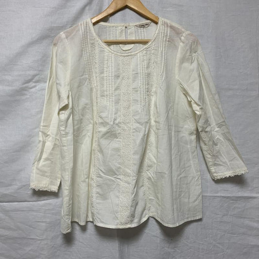 サマンサモスモス Samansa Mos2 カットソー 七分袖 M 無地 X  白 / ホワイト /  レディース USED 古着 中古 10033488