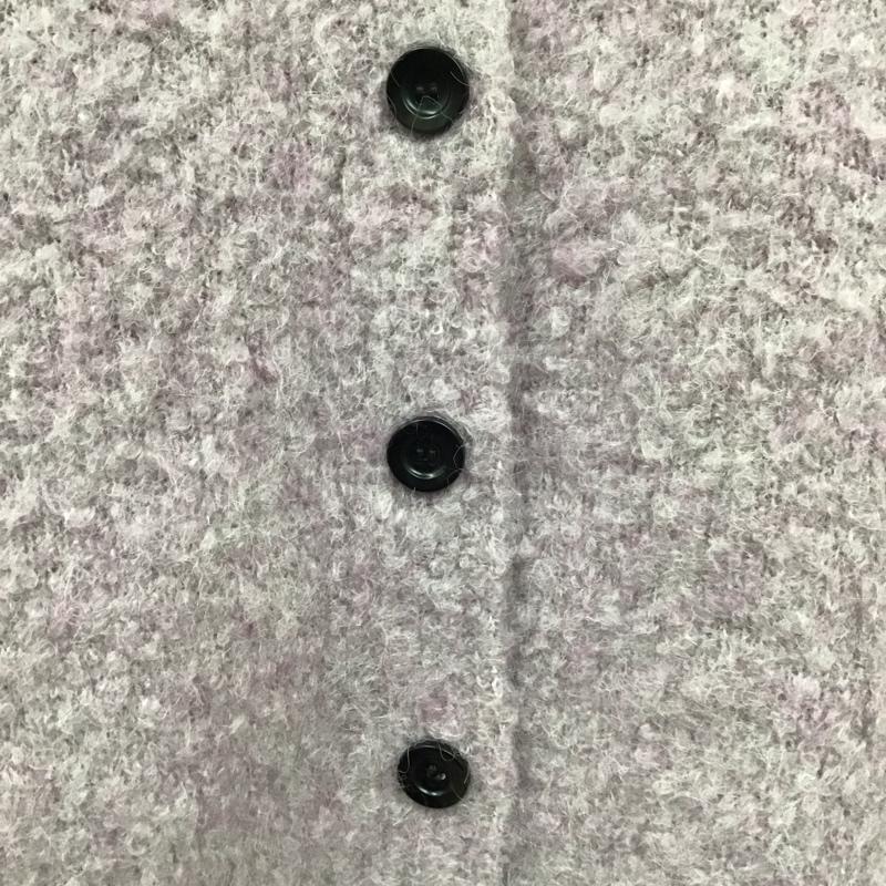 ダブルクローゼット w closet カーディガン 長袖 長袖カーディガン 長袖カットソー ノーカラージャケット 前開カーディガン FREE 無地 紫 / パープル / レディース USED 古着 中古 10118013