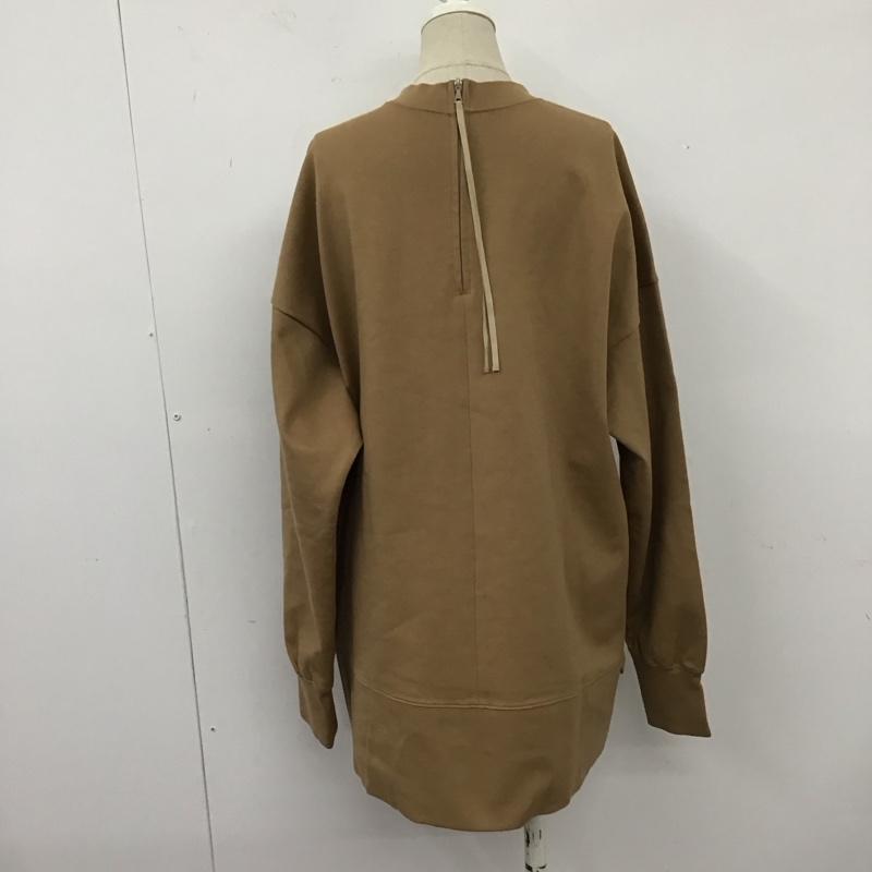 ワイ Wai カットソー 長袖 312-05-0211 バックジップスウェット SHIPS 無地 ベージュ / ベージュ /  レディース USED 古着 中古 10109396