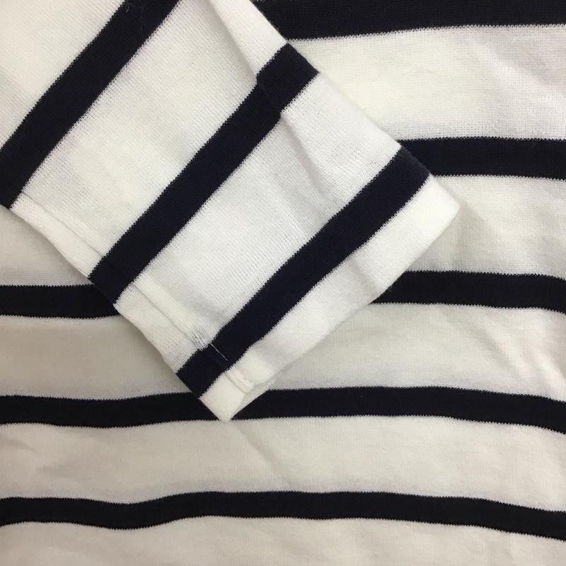 ポロラルフローレン POLO RALPH LAUREN カットソー 長袖 長袖カットソー ワイドネックカットソー ボーダー XS ボーダー柄 白 / ホワイト / X 黒 / ブラック / レディース USED 古着 中古 10132946