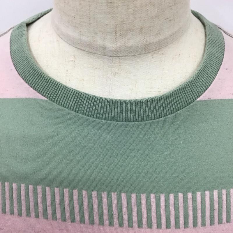 レミ レリーフ REMI RELIEF カットソー 半袖 半袖カットソー プリントTシャツ クルーネックカットソー S ボーダー柄 マルチカラー / マルチカラー /  メンズ USED 古着 中古 10113135