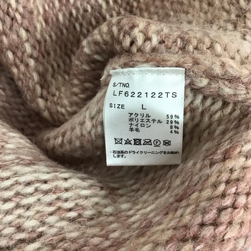 ローリーズファーム LOWRYS FARM ニット、セーター 長袖 LF622122TS グラデーションニット L 無地 桃 / ピンク / レディース USED 古着 中古 10125811