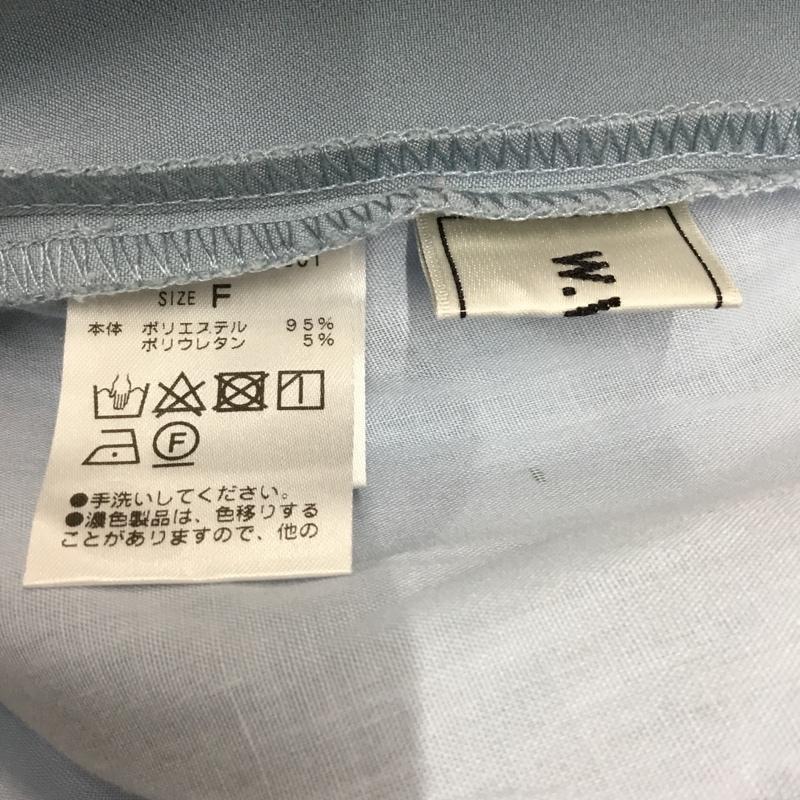 フーズフーギャラリー WHO S WHO gallery パンツ スラックス フレアープレスパンツ M 無地 水色 / ライトブルー / レディース USED 古着 中古 10110779