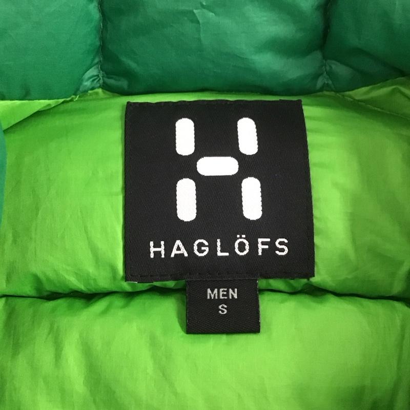 ホグロフス HAGLOFS ベスト ベスト ダウンベスト ノースリーブカットソー ジップアップジャケット S ロゴ、文字 緑 / グリーン / メンズ USED 古着 中古 10106811