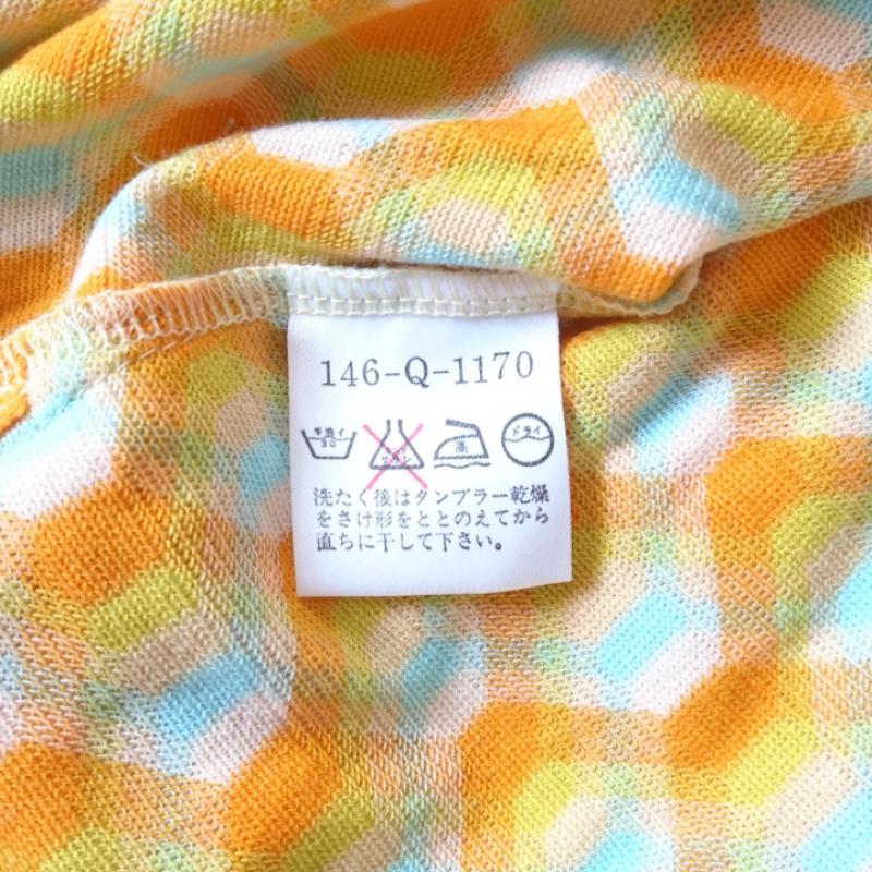 ミッソーニ MISSONI チュニック 長袖 M ボーダー柄 X 花柄 X マルチカラー / マルチカラー / レディース USED 古着 中古 10003430