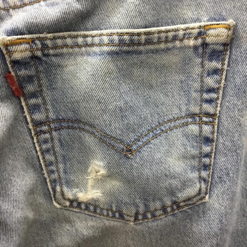 リーバイス Levi s パンツ デニム、ジーンズ W32 L32 32インチ 無地 青 / ブルー /  メンズ USED 古着 中古 10120996
