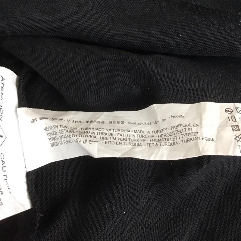 ザラティーアールエフ ZARA TRF ワンピース ロングスカート 4117 201 800 ノースリーブ フロントボタン L 無地 黒 / ブラック / レディース USED 古着 中古 10108563
