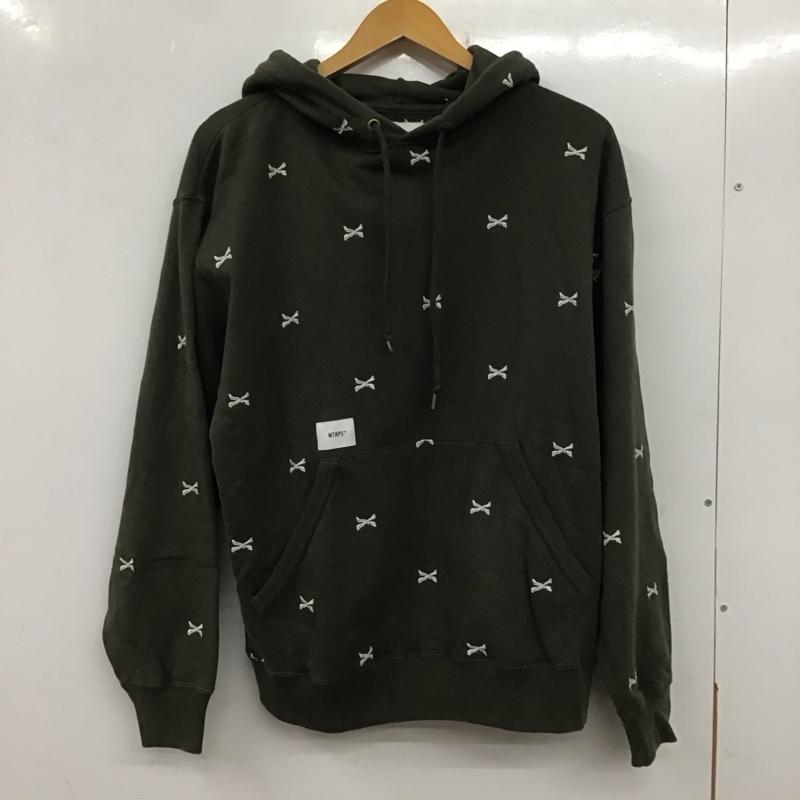 ダブルタップス WTAPS パーカー 長袖 長袖パーカー プルオーバーパーカー スウェット 2 刺繍 カーキ / カーキ / メンズ USED 古着 中古 10139695