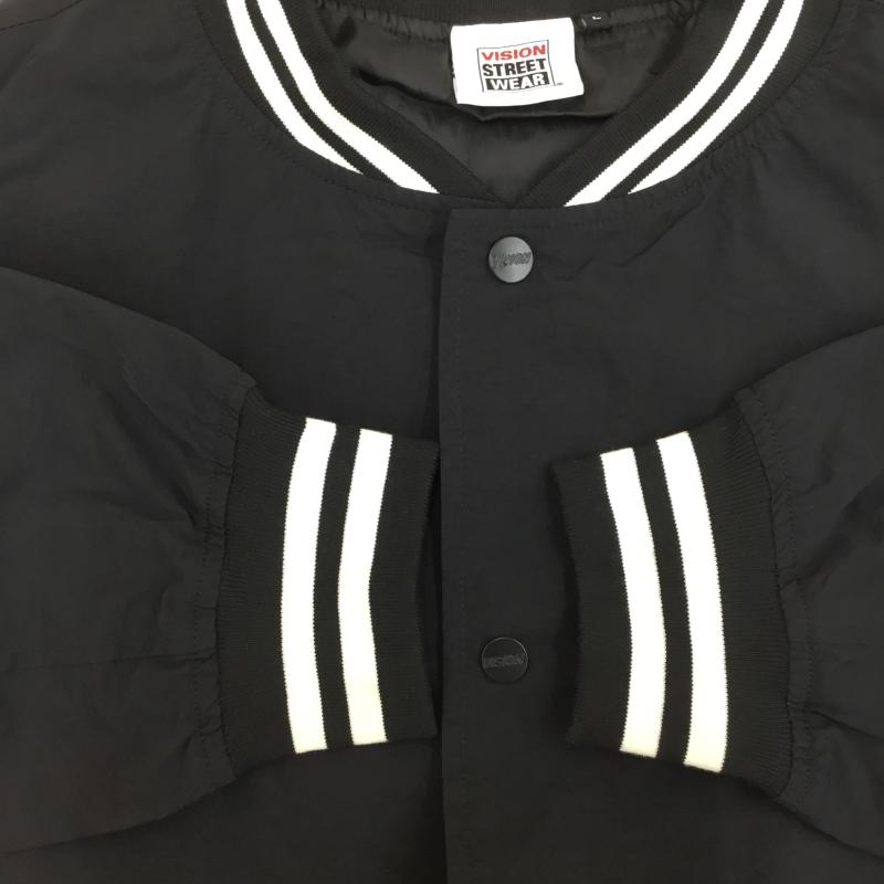 ヴィジョン ストリート ウェア VISION STREET WEAR ジャケット、上着 ジャケット、ブレザー L ロゴ、文字 黒 / ブラック / メンズ USED 古着 中古 10137455