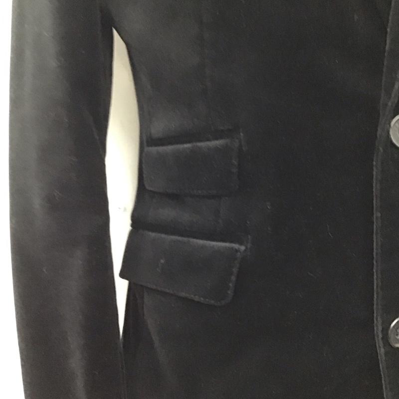 バーバリーブラックレーベル BURBERRY BLACK LABEL セットアップ セットアップ セットアップ コーデュロイジャケット アウター スラックス 2点セット S 無地 黒 / ブラック / レディース USED 古着 中古 10138404
