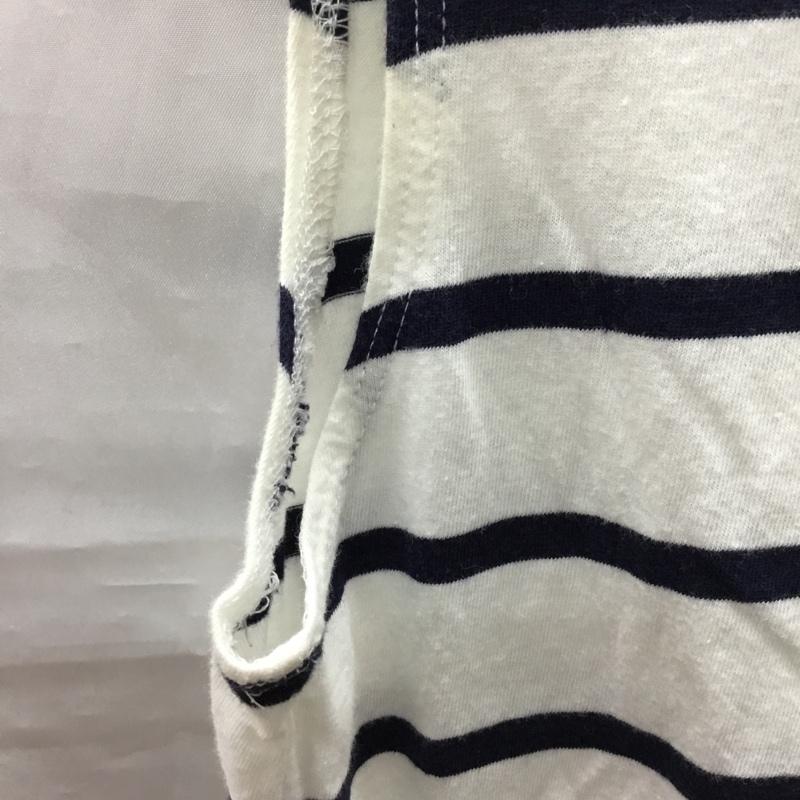ザラ ZARA タンクトップ タンクトップ 5520 026 060 ノースリーブ M ボーダー柄 白 / ホワイト / X 紺 / ネイビー / レディース USED 古着 中古 10118172