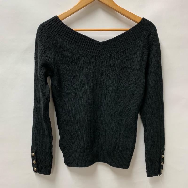 アナイ ANAYI ニット、セーター 長袖 38 無地 黒 / ブラック / レディース USED 古着 中古 10015918