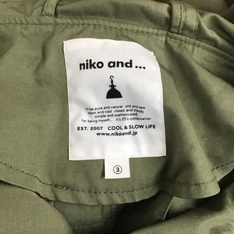 ニコアンド niko and... ジャケット、上着 ジャケット、ブレザー M 無地 カーキ / カーキ / レディース USED 古着 中古 10128453