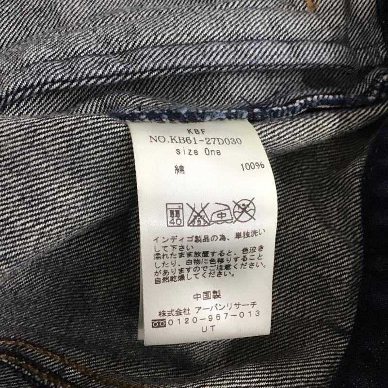 ケービーエフ KBF ジャケット、上着 ジャケット、ブレザー デニムジャケット Gジャン アウター カジュアルジャケット ONE SIZE 無地 インディゴ / インディゴ / レディース USED 古着 中古 10142515