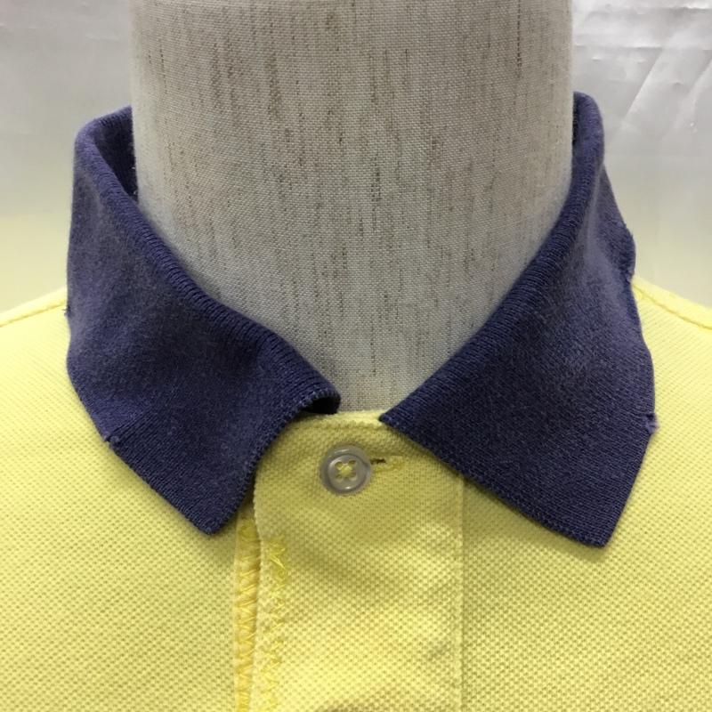 ポロバイラルフローレン Polo by RALPH LAUREN ポロシャツ 半袖 半袖ポロシャツ カラーシャツ 半袖カットソー M ロゴ、文字 黄 / イエロー / メンズ USED 古着 中古 10108546